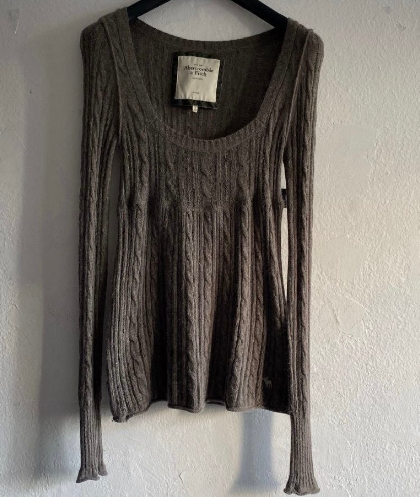 Abercrombie & Fitch Grey Babydoll Top